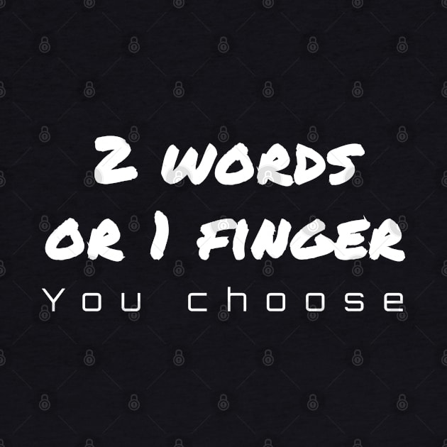 2 Words 1 Finger by IndiPrintables